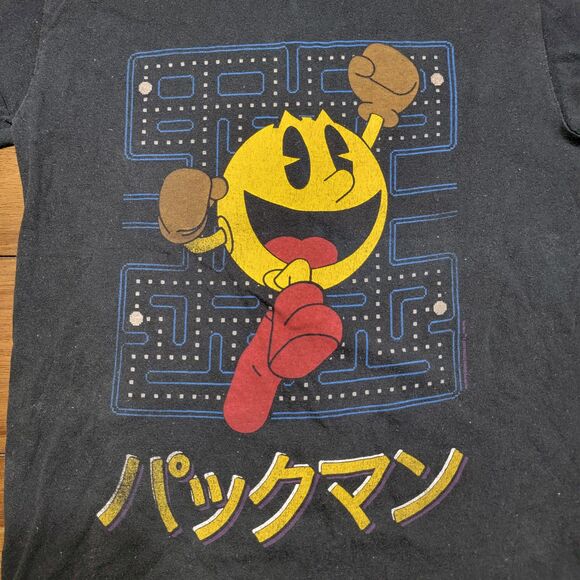 Japanese Pacman SS Black Tee - Size Small - Picture 1 of 4